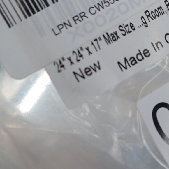 Large Cotton Rope Storage Basket | 24" x 24" x 17" | White with Gray Stitching - Picture 5 of 6